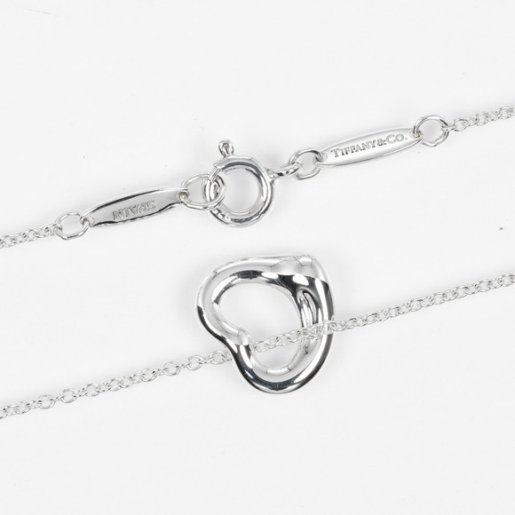 Tiffany Open Heart Necklace 11mm Silver